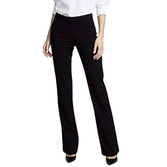 Theory Custom Max 2 Pants Black Wool Dress Pants Size 12 - Picture 1 of 12